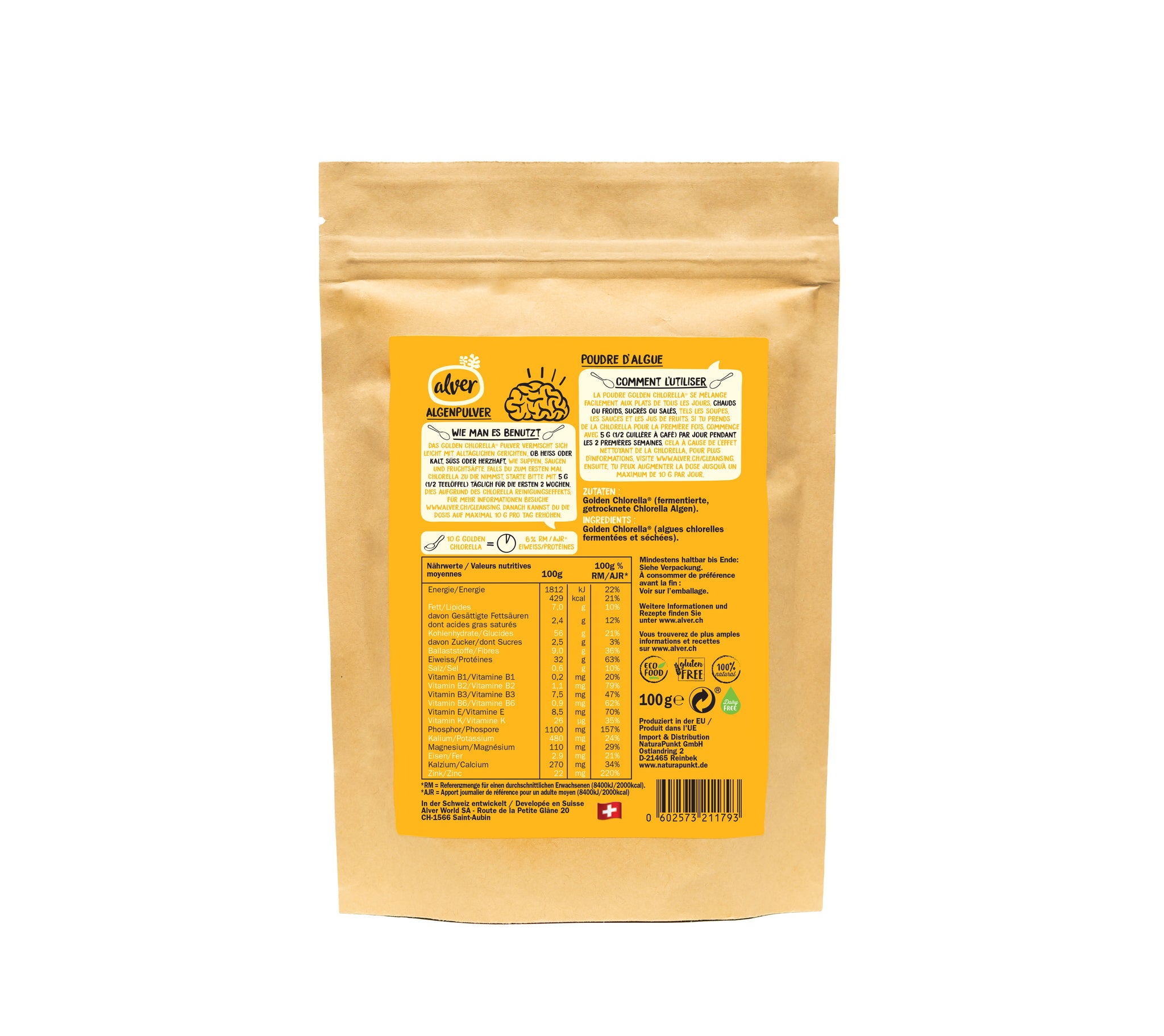 Alver Super Protein Golden Chlorella, 100g – NATURA.PUNKT